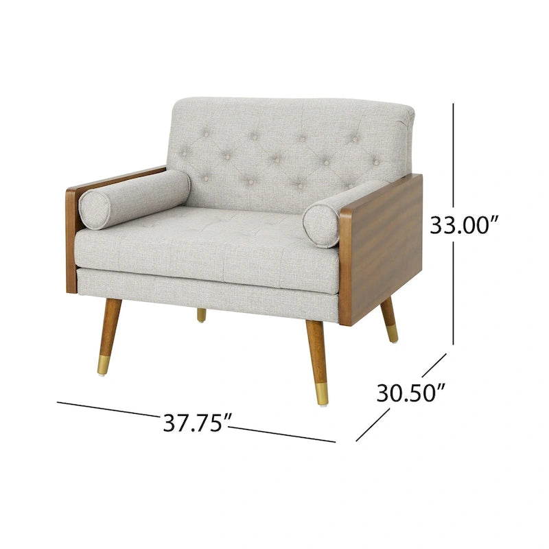 Fauteuil confort Goldline du milieu du siècle