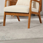 Fauteuil d'appoint moderne, rembourré en bois massif avec un coussin pour salon, chambre à coucher, chambre d'amis