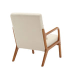Fauteuil d'appoint moderne, rembourré en bois massif avec un coussin pour salon, chambre à coucher, chambre d'amis