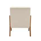 Fauteuil d'appoint moderne, rembourré en bois massif avec un coussin pour salon, chambre à coucher, chambre d'amis