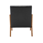 Fauteuil d'appoint moderne, rembourré en bois massif avec un coussin pour salon, chambre à coucher, chambre d'amis