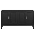 Buffet 4 portes avec étagère de rangement pour salon, deux grandes armoires avec étagère réglable