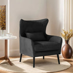 Fauteuil d'appoint en velours Rembourré Coussin épais confortable pour le salon
