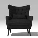Fauteuil d'appoint en velours Rembourré Coussin épais confortable pour le salon