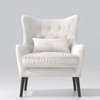 Fauteuil d'appoint en velours Rembourré Coussin épais confortable pour le salon