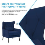 Fauteuil d'appoint en velours Rembourré Coussin épais confortable pour le salon