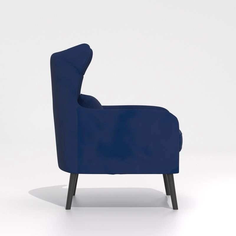 Fauteuil d'appoint en velours Rembourré Coussin épais confortable pour le salon