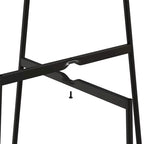 Lot de 2 chaises de salle à manger avec pieds en métal