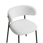 Lot de 2 chaises de salle à manger avec pieds en métal