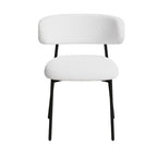 Lot de 2 chaises de salle à manger avec pieds en métal