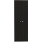 71 Armoire à provisions ou de rangement en bois noir - 23,6 po x 70,8 po x 11,8 po