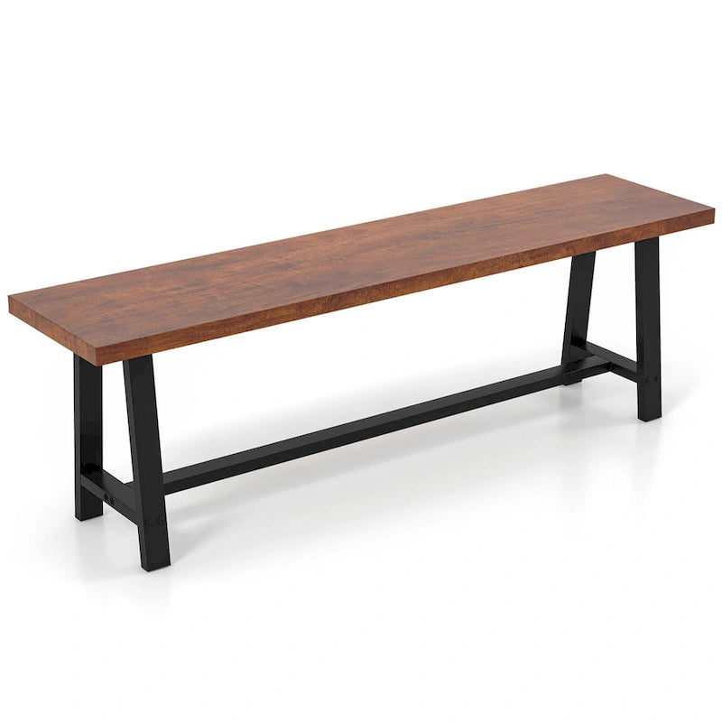 Costway 1/2 PCS 60 Dining Bench 3 Person Entryway Shoe Bench with