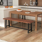 1/2 PCS Banc de salle à manger 60" 3 places Banc à chaussures d'entrée