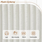 Canapé d'angle en velours côtelé, canapé en U, canapé rembourré avec assise profonde, coussins et oreillers pour salon