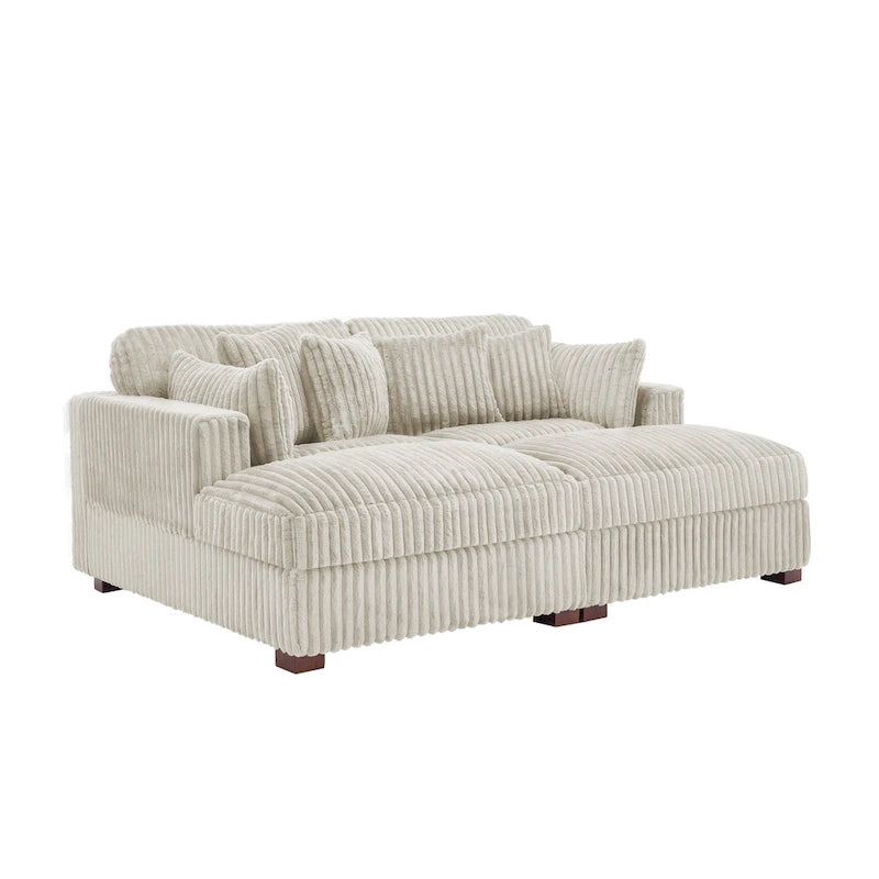 Canapé modulable en tissu pour salon et chambre à coucher