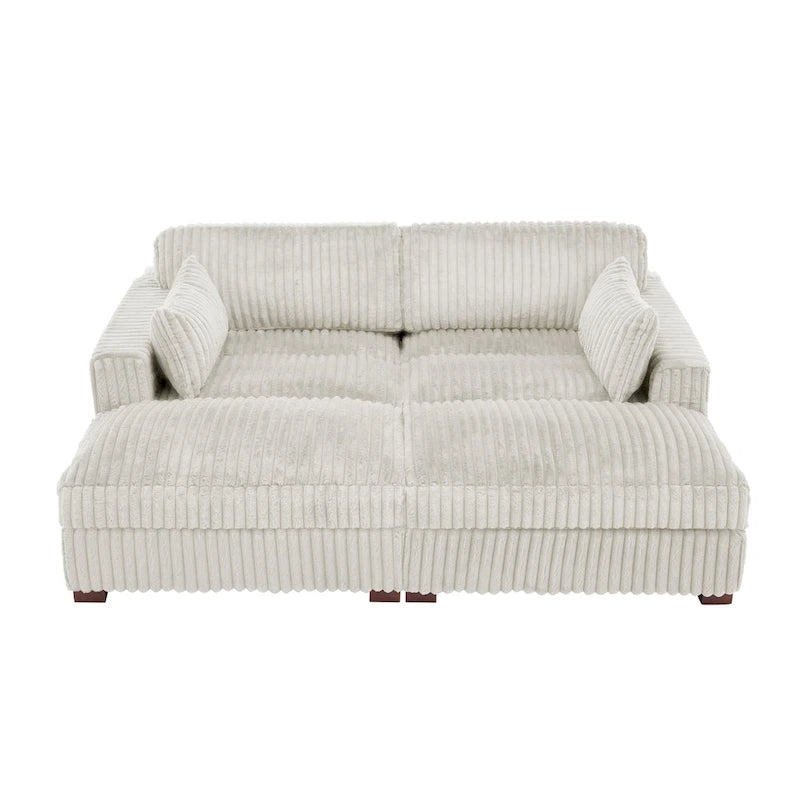 Canapé modulable en tissu pour salon et chambre à coucher