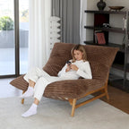 Grand pouf poire Chaise de loisirs moderne Canapé-lit confortable Fauteuil de salon pour salon chambre à coucher