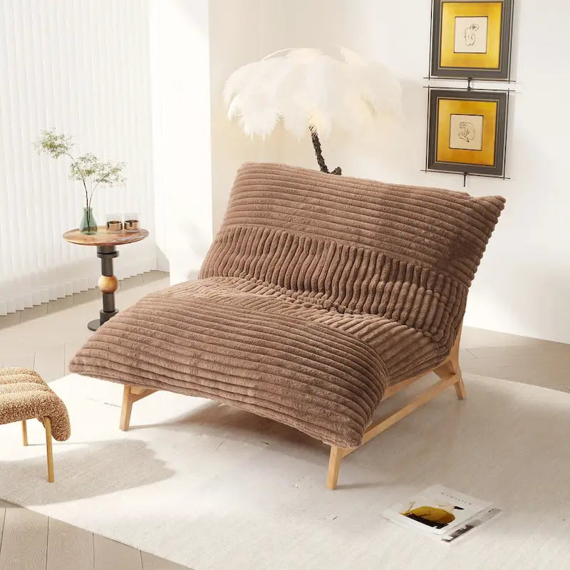 Grand pouf poire Chaise de loisirs moderne Canapé-lit confortable Fauteuil de salon pour salon chambre à coucher
