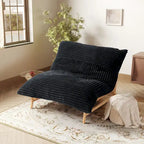 Grand pouf poire Chaise de loisirs moderne Canapé-lit confortable Fauteuil de salon pour salon chambre à coucher