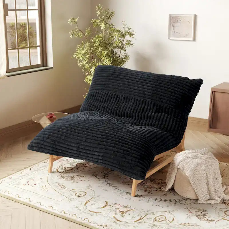 Grand pouf poire Chaise de loisirs moderne Canapé-lit confortable Fauteuil de salon pour salon chambre à coucher