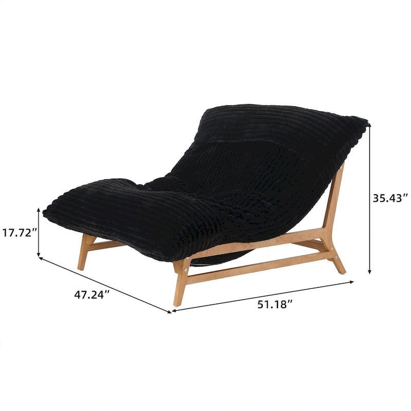 Grand pouf poire Chaise de loisirs moderne Canapé-lit confortable Fauteuil de salon pour salon chambre à coucher