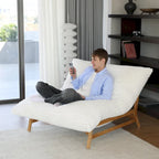Grand pouf poire Chaise de loisirs moderne Canapé-lit confortable Fauteuil de salon pour salon chambre à coucher