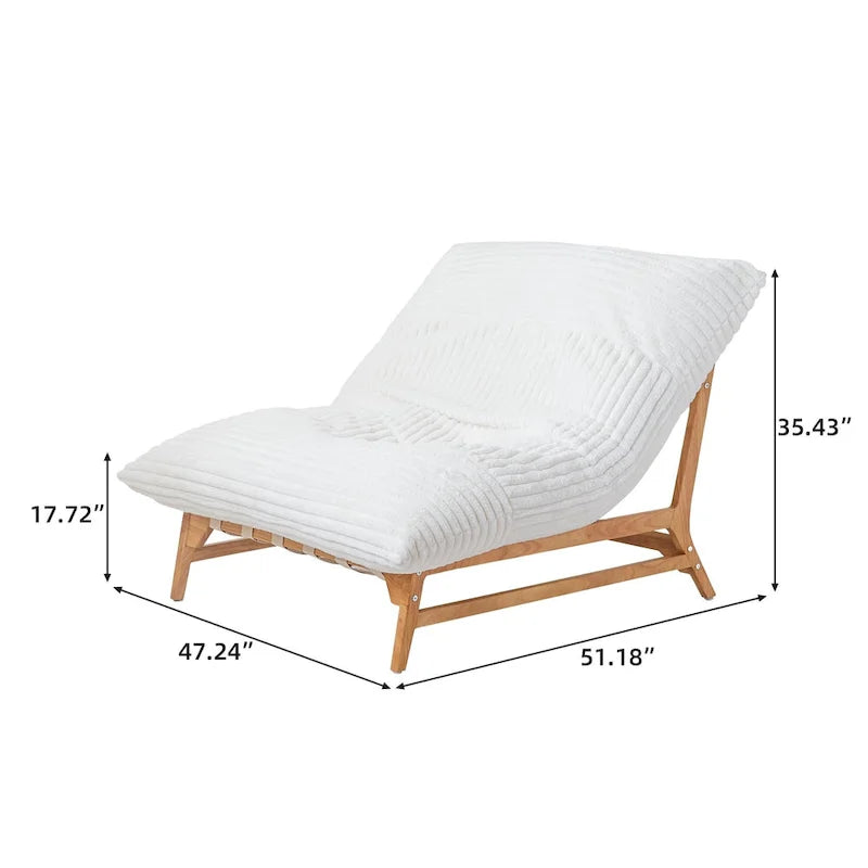 Grand pouf poire Chaise de loisirs moderne Canapé-lit confortable Fauteuil de salon pour salon chambre à coucher