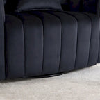 Fauteuil d'appoint pivotant moderne de 40,4 W, fauteuil simple pivotant avec ottoman