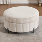 Fauteuil d'appoint pivotant moderne de 40,4 W, fauteuil simple pivotant avec ottoman