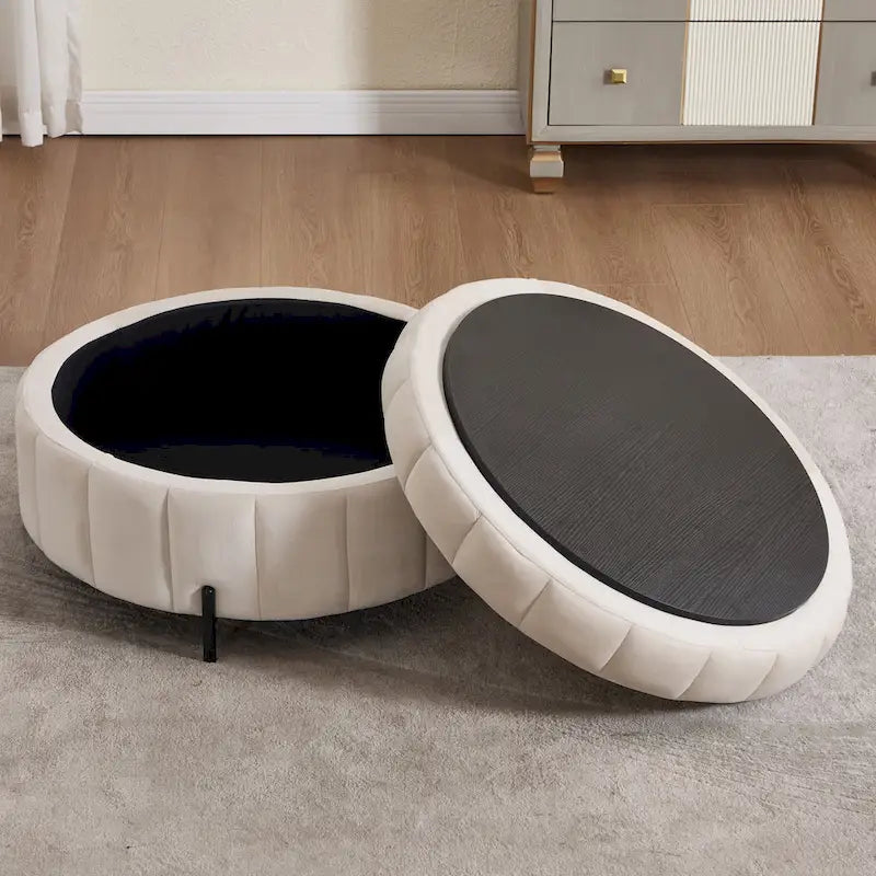 Fauteuil d'appoint pivotant moderne de 40,4 W, fauteuil simple pivotant avec ottoman