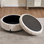 Fauteuil d'appoint pivotant moderne de 40,4 W, fauteuil simple pivotant avec ottoman