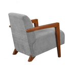 Fauteuil d'appoint luxueux en bois massif pour salons élégants