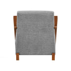 Fauteuil d'appoint luxueux en bois massif pour salons élégants