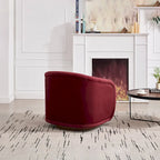 Fauteuil pivotant, Fauteuil pivotant à 360 degrés en velours, Fauteuil pivotant confortable en forme de citrouille