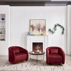 Fauteuil pivotant, Fauteuil pivotant à 360 degrés en velours, Fauteuil pivotant confortable en forme de citrouille