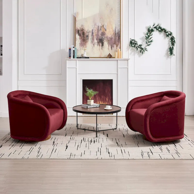 Fauteuil pivotant, Fauteuil pivotant à 360 degrés en velours, Fauteuil pivotant confortable en forme de citrouille
