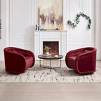 Fauteuil pivotant, Fauteuil pivotant à 360 degrés en velours, Fauteuil pivotant confortable en forme de citrouille