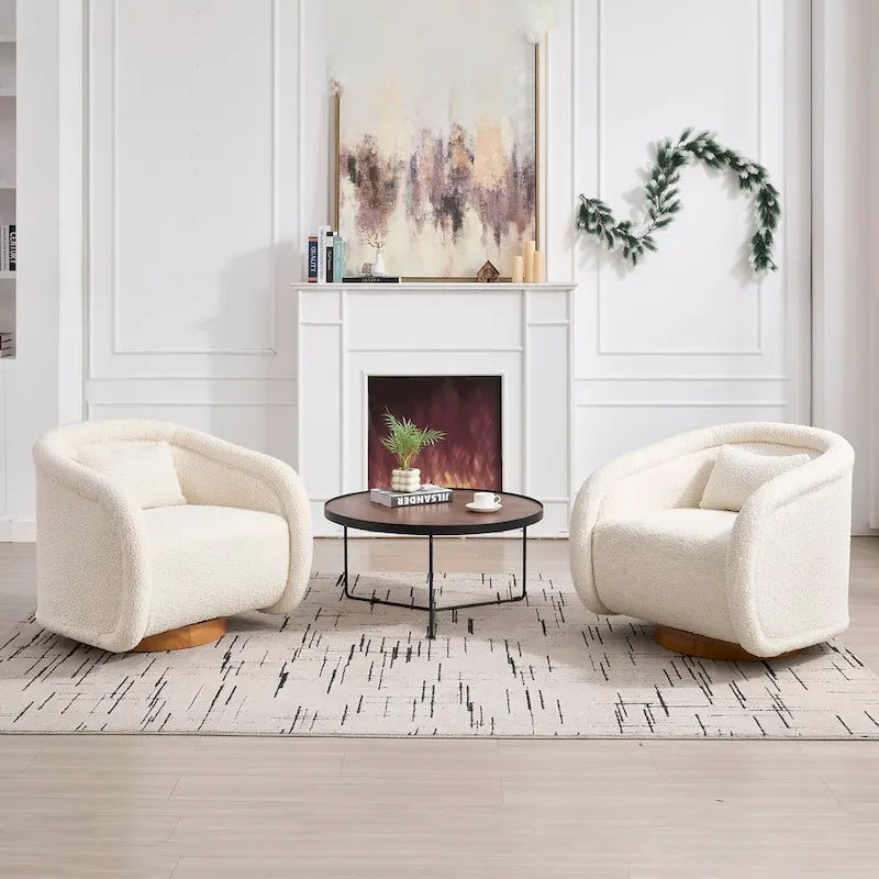 Fauteuil pivotant, Fauteuil pivotant à 360 degrés en velours, Fauteuil pivotant confortable en forme de citrouille