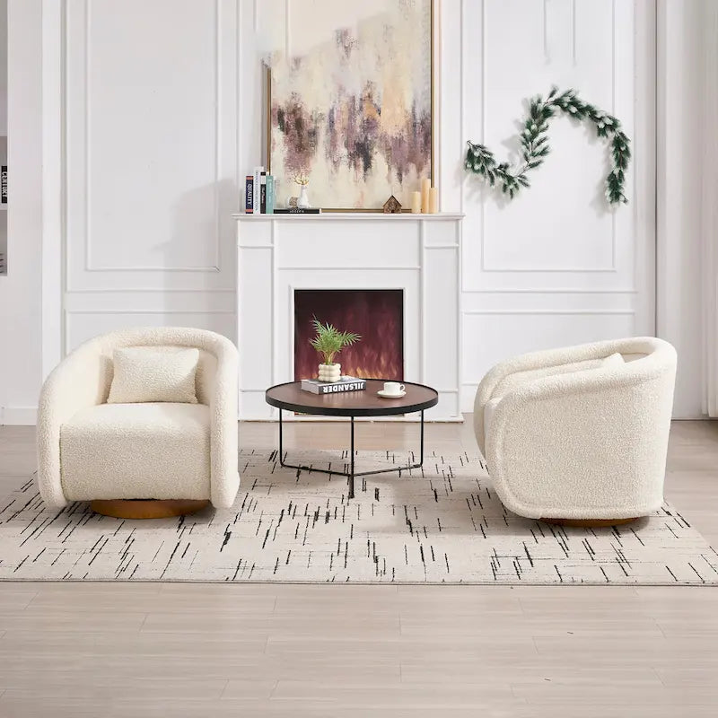 Fauteuil pivotant, Fauteuil pivotant à 360 degrés en velours, Fauteuil pivotant confortable en forme de citrouille