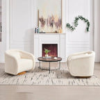 Fauteuil pivotant, Fauteuil pivotant à 360 degrés en velours, Fauteuil pivotant confortable en forme de citrouille