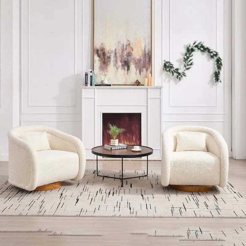 Fauteuil pivotant, Fauteuil pivotant à 360 degrés en velours, Fauteuil pivotant confortable en forme de citrouille