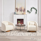 Fauteuil pivotant, Fauteuil pivotant à 360 degrés en velours, Fauteuil pivotant confortable en forme de citrouille