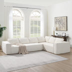 Ensemble de canapé d'angle moderne en forme de nuage, ensemble de canapé modulaire en chenille