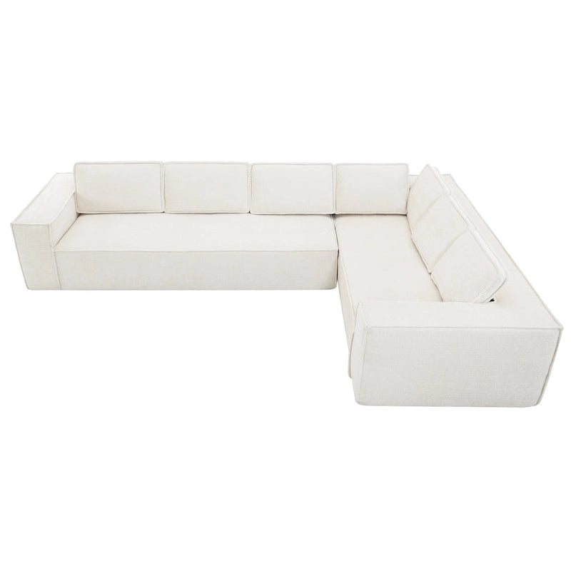 Ensemble de canapé d'angle moderne en forme de nuage, ensemble de canapé modulaire en chenille