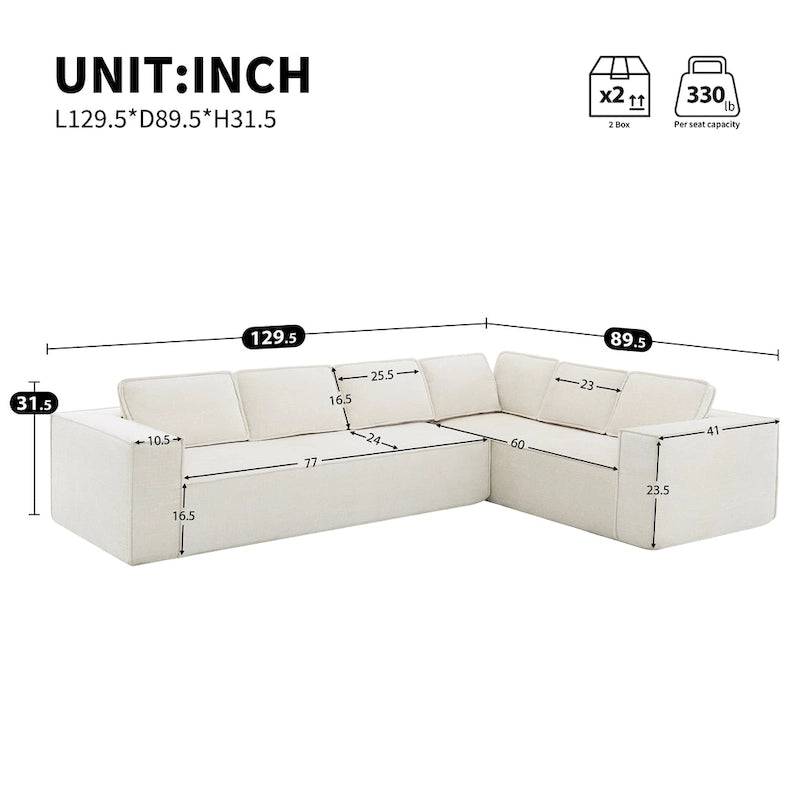 Ensemble de canapé d'angle moderne en forme de nuage, ensemble de canapé modulaire en chenille