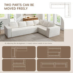 Ensemble de canapé d'angle moderne en forme de nuage, ensemble de canapé modulaire en chenille