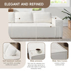 Ensemble de canapé d'angle moderne en forme de nuage, ensemble de canapé modulaire en chenille