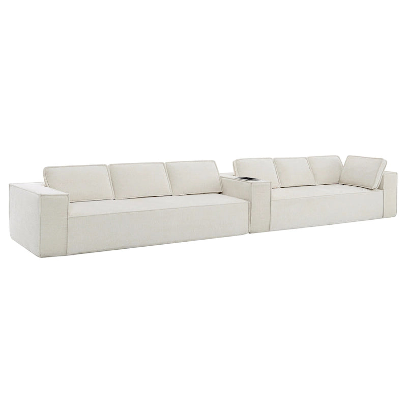 Ensemble de canapé d'angle moderne en forme de nuage, ensemble de canapé modulaire en chenille