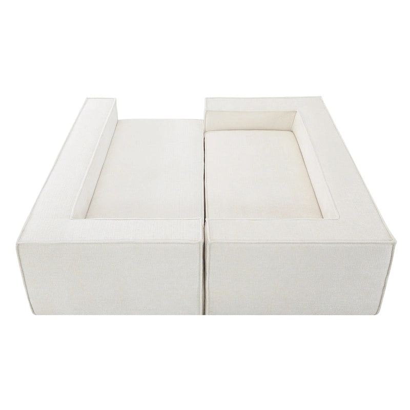 Ensemble de canapé d'angle moderne en forme de nuage, ensemble de canapé modulaire en chenille