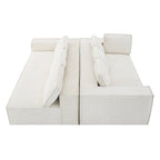 Ensemble de canapé d'angle moderne en forme de nuage, ensemble de canapé modulaire en chenille